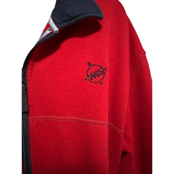 W65 Nautical Outfitters Red & Blue Fleece-Lined Men’s Jacket L 50” Chest - Picture 7 of 14